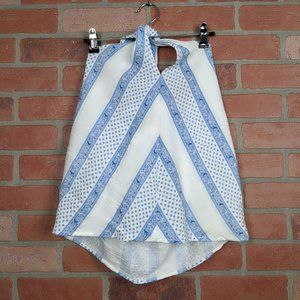 Line & Dot Halter Top